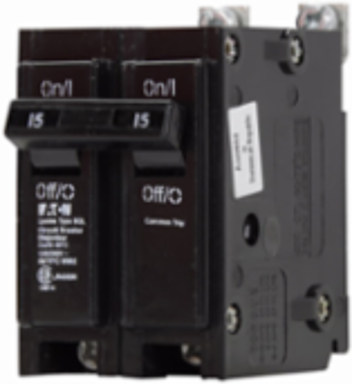 Eaton BAB thermal magnetic circuit breaker,Classic replacement circuit breaker,25 A,10 kAIC at 120/240 V,Single-pole,120/240 V,#14-8 AWG Cu/Al,BQL