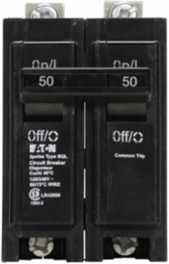 BQL Classic Replacement Circuit Breakers, Bolt-on, 60A, #8-2/0 AWG, Cu/Al, Two-pole, 10 kAIC at 120/240V