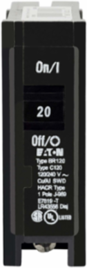 Type BR 1-inch Plug-on Circuit Breaker