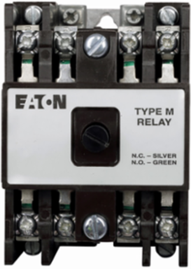 Eaton D26 Series AC Relay, Four-pole, 120V/60 Hz-110V coil voltage, 50 Hz, 4NO contact configuration, 0 blank cavities