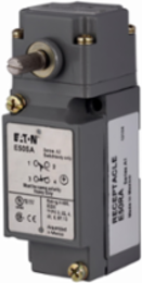 Eaton E50 NEMA heavy duty plug-in limit switch,Assembly,Screw Terminals,10A at 240 Vac,1A at 250 Vdc,E50DR1,E50DR1,Side rotary,1NO-1NC,Die cast zinc,NEMA 1,3,3S,4,4X,6,6P,13,IP67,10A continuous,1A,10° to 200°F,E50 Heavy Duty Plug In