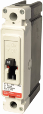 Eaton Series C complete molded case circuit breaker, F-frame, FD, Complete breaker, Fixed thermal, Fixed magnetic trip type, Single-pole, 70 A, 347 Vac, 125 Vdc, 35 kAIC at 277 Vac, 18 kAIC at 347 Vac, Load side, 50/60 Hz
