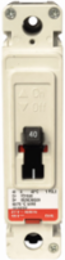 Eaton Series C complete molded case circuit breaker, F-frame, FD, Complete breaker, Fixed thermal, Fixed magnetic trip type, Single-pole, 70 A, 347 Vac, 125 Vdc, 35 kAIC at 277 Vac, 18 kAIC at 347 Vac, Load side, 50/60 Hz