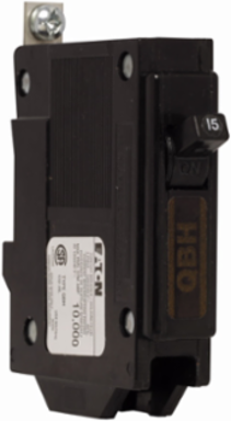 Eaton QB thermal magnetic circuit breaker,Bolt-on classic replacement circuit breakers,20 A,10 kAIC,Single-pole,120 V,QBH