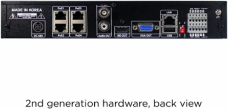 VMAX IP Plus 4-Channel PoE NVR, 4K Resolution, 80 Mbps Throughput