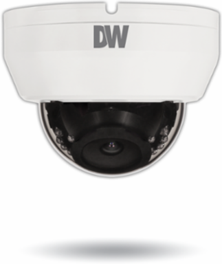 4K Indoor Dome Camera with 2.8mm Fixed Lens, WDR, IR, 100ft Range