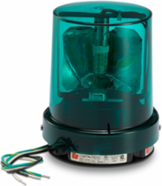 Vitalite Rotating LED Warning Light, 120VAC, Green