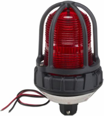 Strobe Light, Hazardous Location, UL and cUL CID2, Pipe Mount, 120VAC, Red