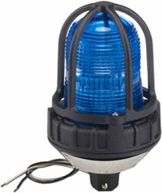 Strobe Light, Supervised, Hazardous Location, UL and cUL CID2, Pipe Mount, 12-24VDC, Blue