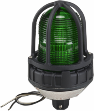 Strobe Light, Supervised, Hazardous Location, UL and cUL CID2, Pipe Mount, 12-24VDC, Green