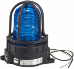 LED Light, Hazardous Location, UL and cUL CID2, Surface Mount, 24VDC, Blue, Default Flashing