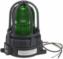 LED Light, Hazardous Location, UL and cUL CID2, Surface Mount, 24VDC, Green, Default Flashing