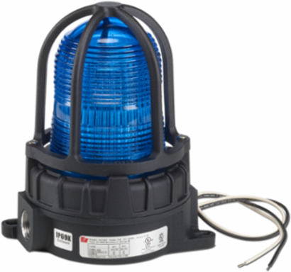 LED Light, Hazardous Location, UL and cUL CID2, Surface Mount, 120-240VAC, Blue, Default Flashing