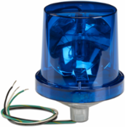 Electraray Rotating Incandescent Light, UL and cUL, 120VAC, Blue