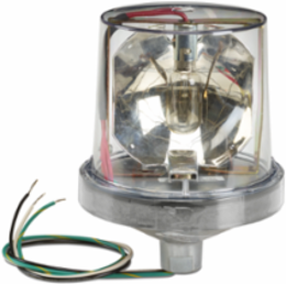 Electraray Rotating Incandescent Light, UL and cUL, 120VAC, Clear