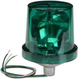 Electraray Rotating Incandescent Light, UL and cUL, 120VAC, Green