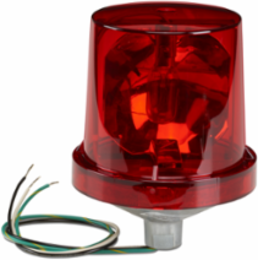 Electraray Rotating Incandescent Light, UL and cUL, 120VAC, Red