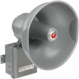 SelecTone 30W Amplified Speaker, Explosion-Proof, Supervised, UL and cUL CID1, 24VDC, Gray