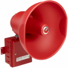 SelecTone 30W Amplified Speaker, Explosion-Proof, Supervised, UL and cUL CID1, 24VDC, Red