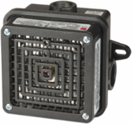 Vibratone Horn with Weatherproof Back Box, Hazardous Location, UL and cUL CID2, 240VAC, Gray