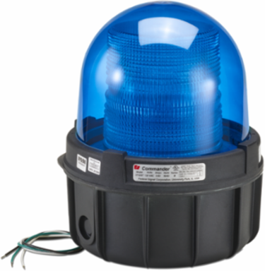 Commander Double Strobe Light, Hazardous Location, UL and cUL CID2, 12-24VDC, Blue