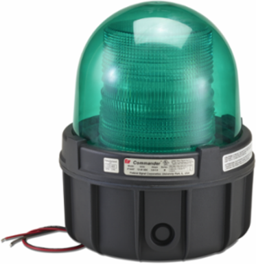 Commander Double Strobe Light, Hazardous Location, UL and cUL CID2, 12-24VDC, Green