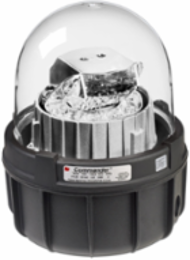 Commander LED Rotating Light, Hazardous Location, UL and cUL CID2, 120VAC, Clear
