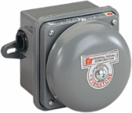 Vibrating Bell Assembly, 4", Weatherproof Back Box, UL and cUL, 120VAC