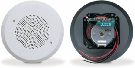 SelecTone Amplified Speaker, UL and cUL, 120VAC, Ceiling Mount