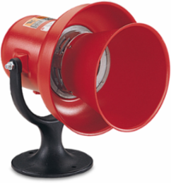 Siren, Electromechanical, UL and cUL, 120VAC/DC, Red