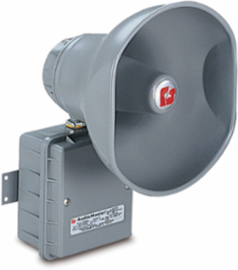 AudioMaster Public Address Speaker, 15W, Hazardous Location, UL Fire, UL and cUL CID2, 8 Ohms, Gray