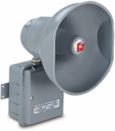 AudioMaster Public Address Speaker, 15W, Hazardous Location, UL Fire, UL and cUL CID2, 8 Ohms, Gray