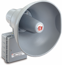 AudioMaster Public Address Speaker, 30W, UL Fire, Gray