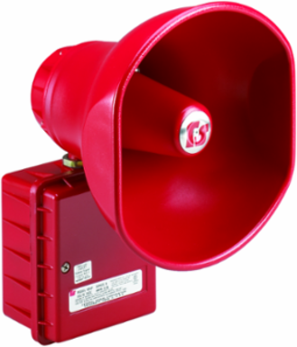 Amplified Speaker, 30W, Supervised, UL Fire, 24VDC, Red