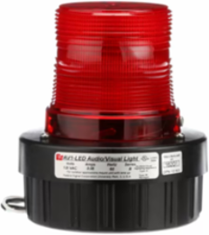 AUDIBLE VISUAL FLASHING LED LIGHT, UL AND CUL, 120VAC, RED