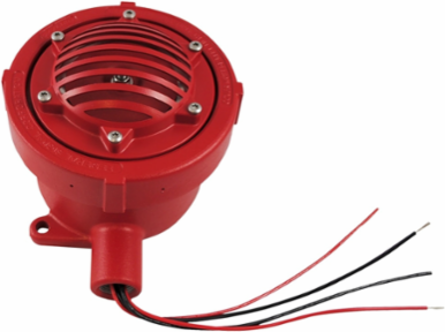 Vibrating Horn, Explosion-Proof, Supervised, UL and cUL CID1, 24VDC, Red