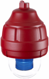 Strobe Light, Explosion-Proof, Supervised, Limited In-Rush, UL and cUL CID1, 24VDC, Red Housing, Blue