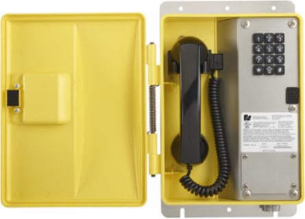 Hazardous Area VOIP Telephone, Teleseal Keypad, Volume Control Handset, Weatherproof Enclosure, Mounting Plate