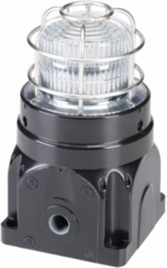 Global Series LED Light, Hazardous Location, UL and cUL CID2, Zone Listed, 120-240VAC, Ex d Surface Mount, High-Profile Lens, Clear