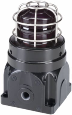 Global Series LED Light, Hazardous Location, UL and cUL CID2, Zone Listed, 120-240VAC, Ex d Surface Mount, High-Profile Lens, Magenta