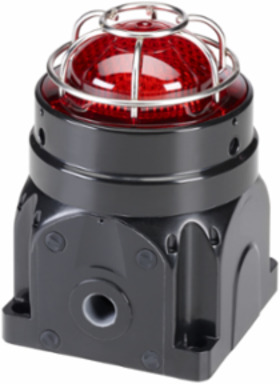 Global Series LED Light, Hazardous Location, UL and cUL CID2, Zone Listed, 120-240VAC, Ex d Surface Mount, Red