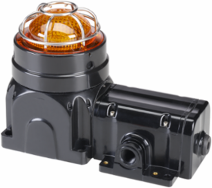 Global Series LED Light, Hazardous Location, UL and cUL CID2, Zone Listed, 120-240VAC, Ex de Surface Mount, Amber