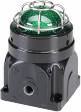Global Series LED Light, Hazardous Location, UL and cUL CID2, Zone Listed, 24VDC, Ex d Surface Mount, Green