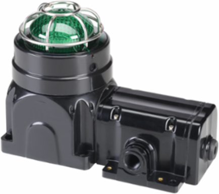 Global Series LED Light, Hazardous Location, UL and cUL CID2, Zone Listed, 24VDC, Ex de Surface Mount, Green