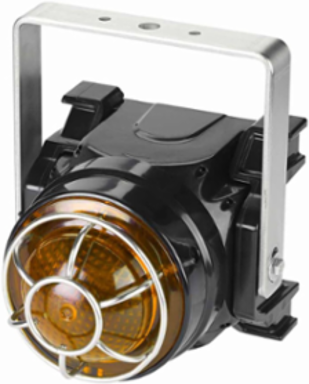 Global Series LED Light, Hazardous Location, UL and cUL CID2, Zone Listed, 24VDC, Ex d U-Bracket Mount, Amber