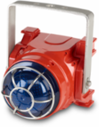 Global Series LED Light, Hazardous Location, UL and cUL CID2, Zone Listed, 24VDC, Ex d U-Bracket Mount, Blue, Red enclosure