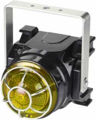 Global Series LED Light, Hazardous Location, UL and cUL CID2, Zone Listed, 24VDC, Ex d U-Bracket Mount, Yellow
