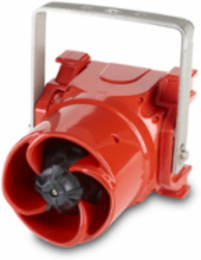 Global Series Sounder, Hazardous Location, UL and cUL CID2, Zone Listed, Multi-Voltage, Ex d U-Bracket Mount, Red enclosure