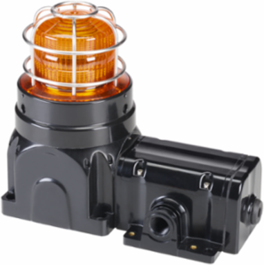 Global Series Strobe Light, Hazardous Location, UL and cUL CID2, Zone Listed, 24VDC, Ex de Surface Mount, 21J, Amber