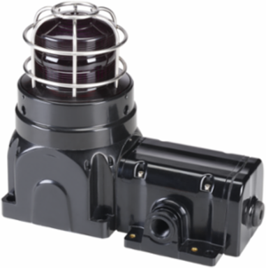 Global Series Strobe Light, Hazardous Location, UL and cUL CID2, Zone Listed, 24VDC, Ex de Surface Mount, 15J, Magenta